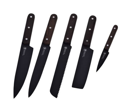 Magnetic block with 5-piece knives