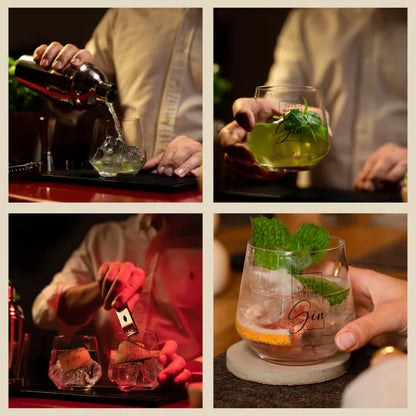 Gin Tonic Glasses Set of Two