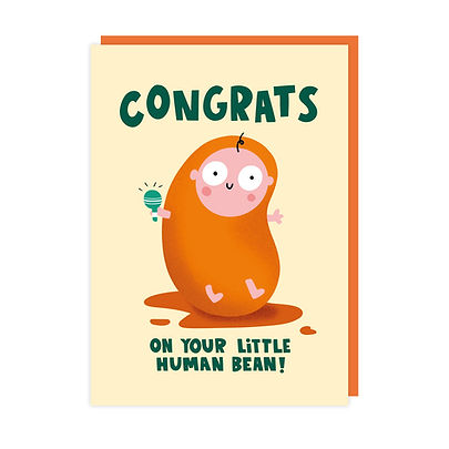 Congrats On Your Little Human Bean! Card