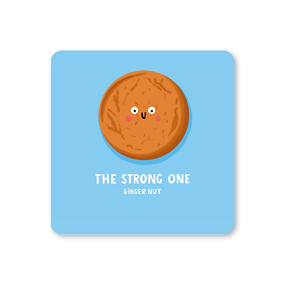The Strong One Ginger Nut Coaster