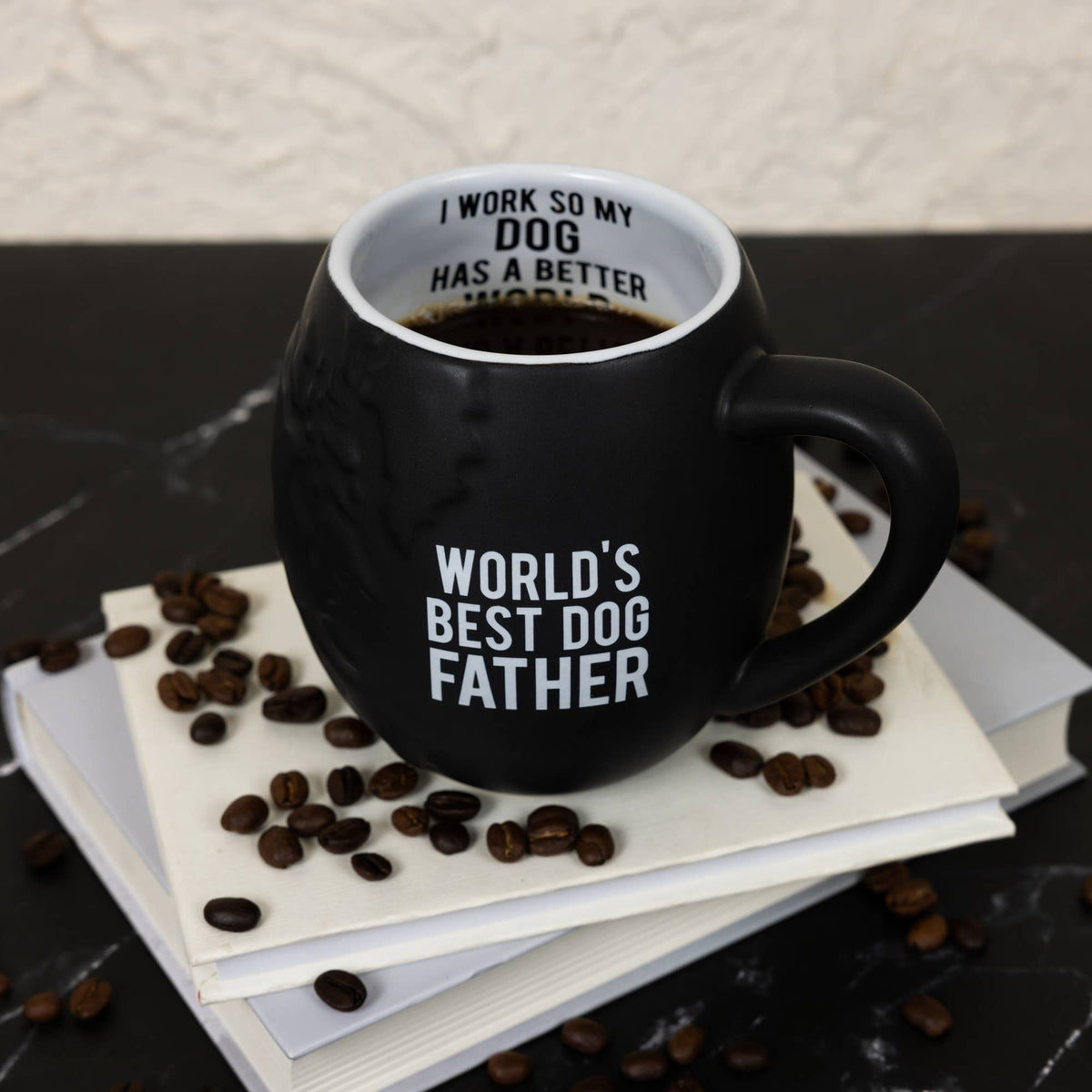 World's Best Dog Father- Embossed Mug