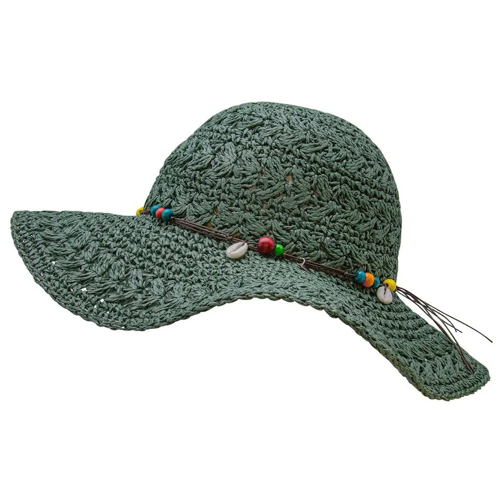 Summer Hat Salta Old Rose or Green (S-M)