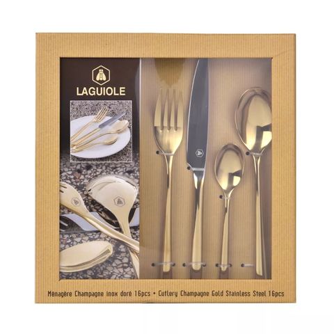 Lagiuole Cuttlery Set Matt Gold