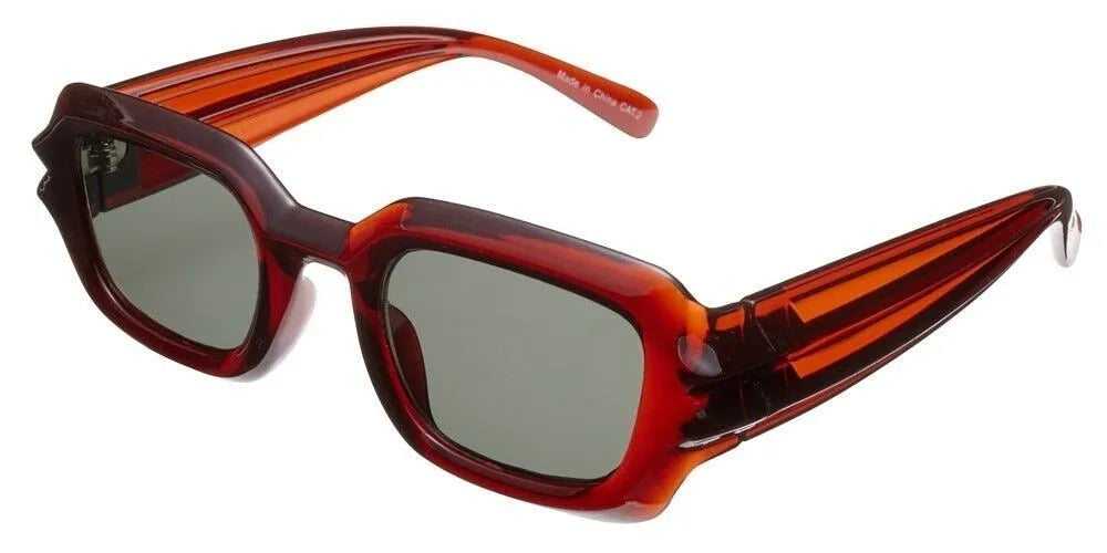The Gothic Accountant Dark Red Frame Sunglasses