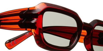 The Gothic Accountant Dark Red Frame Sunglasses