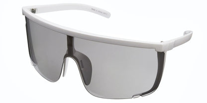 Angelina Matte White With Mirror Lens