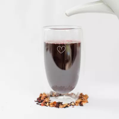 Thermoglass "Heart" 350 ml Set Of 2