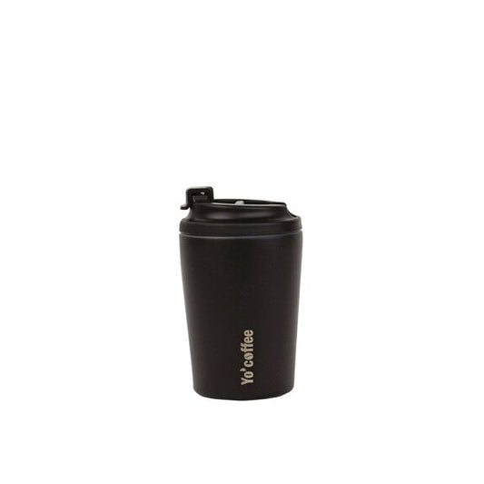 Insulated mug 260 ml - Black - Yo'coffee