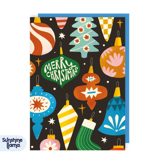 Baubles Christmas Greeting Card
