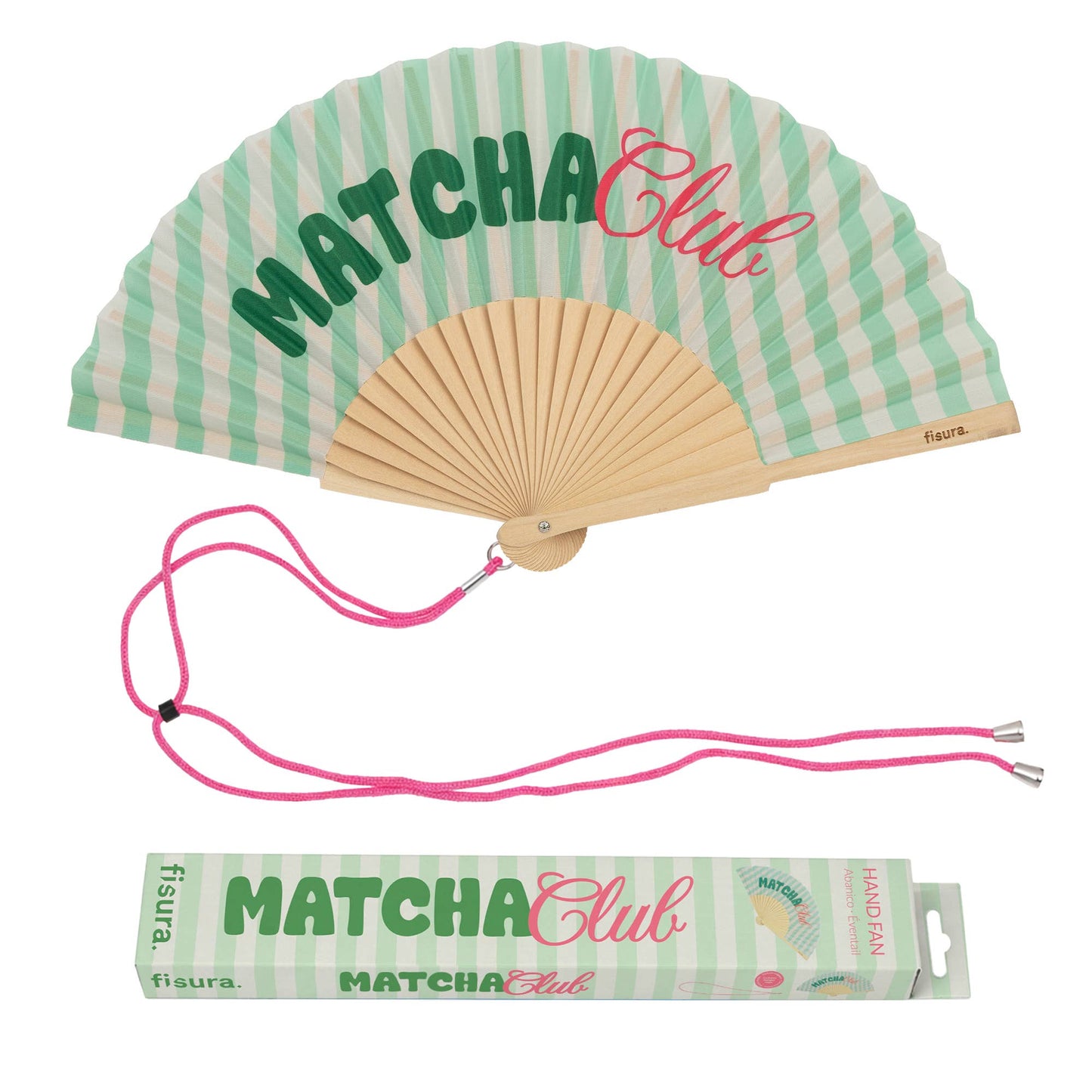 Matcha Club Hand Fan