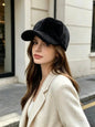 Women's Faux Fur Cap Black