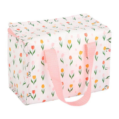 Spring Tulip Print Recycled Plastic Lunch Bag