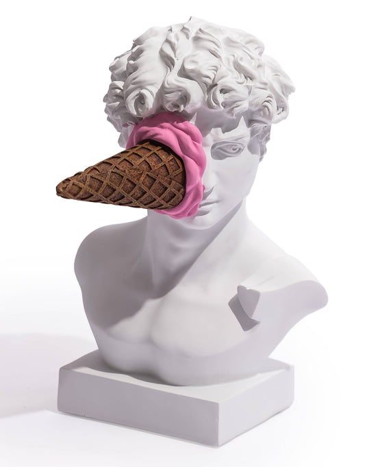 Large David Ice Cream Decorative Bust
