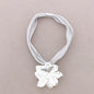 Choker Magnet Mesh Pendant Flower Metal-Dorado