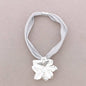 Choker Magnet Mesh Pendant Flower Metal: Plateado