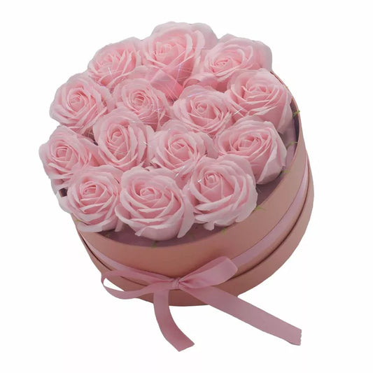 Round Pink Soap Flower Bouquet