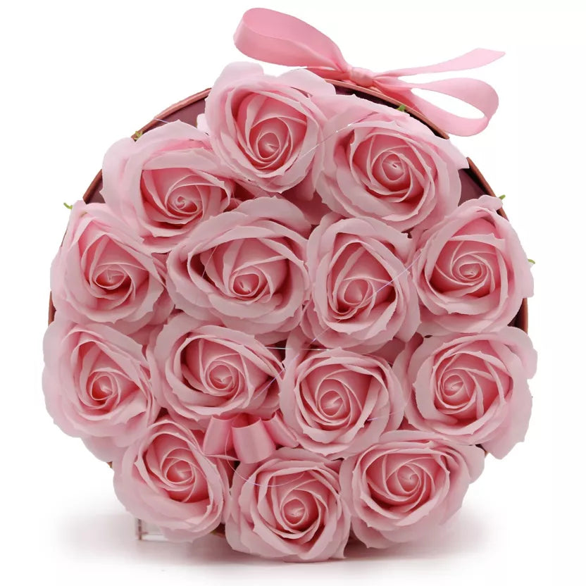 Round Pink Soap Flower Bouquet