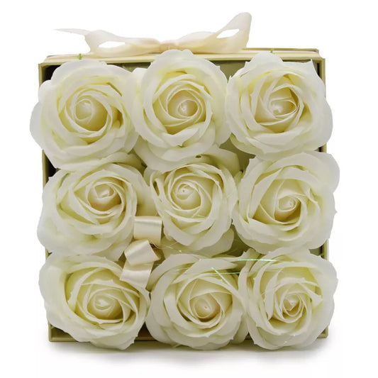 Cream Soap Flowers Gift Bouquet