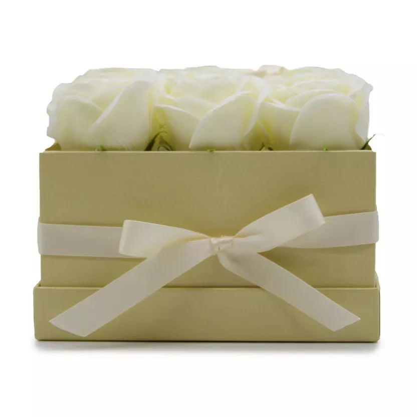 Cream Soap Flowers Gift Bouquet