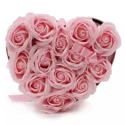 Soap Flower Heart Bouquet