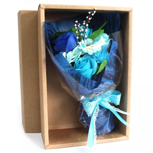 Flowers Soap Blue In A Gift Box