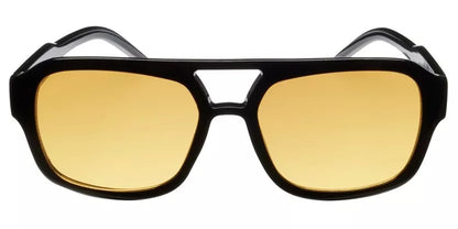 Eye Spy Shiny Black Frame With Brown Lens Sunglasses