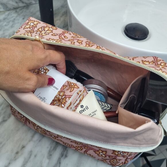 Maxi two-tone basket kit Ga‹a/Rosa