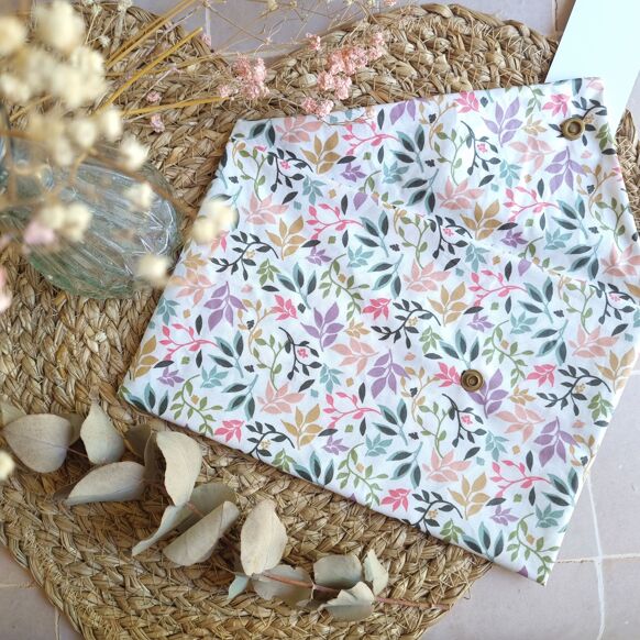 Juliette coated cotton makeup bag