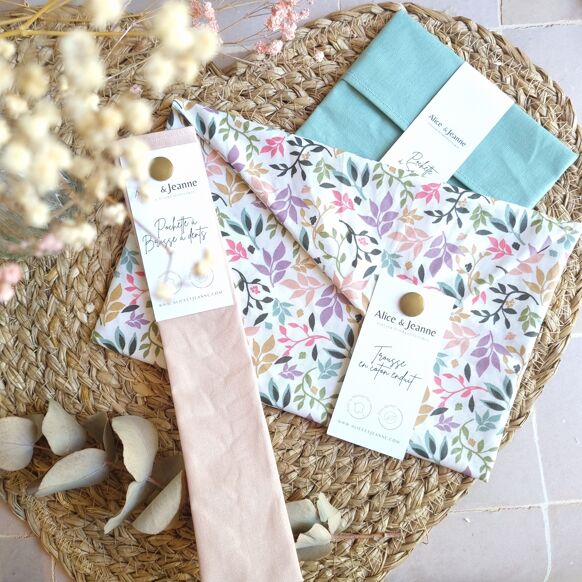 Juliette coated cotton makeup bag