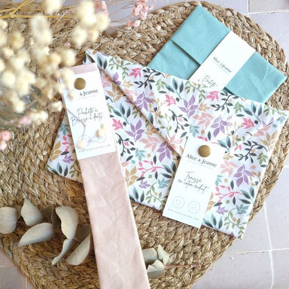 Juliette coated cotton makeup bag