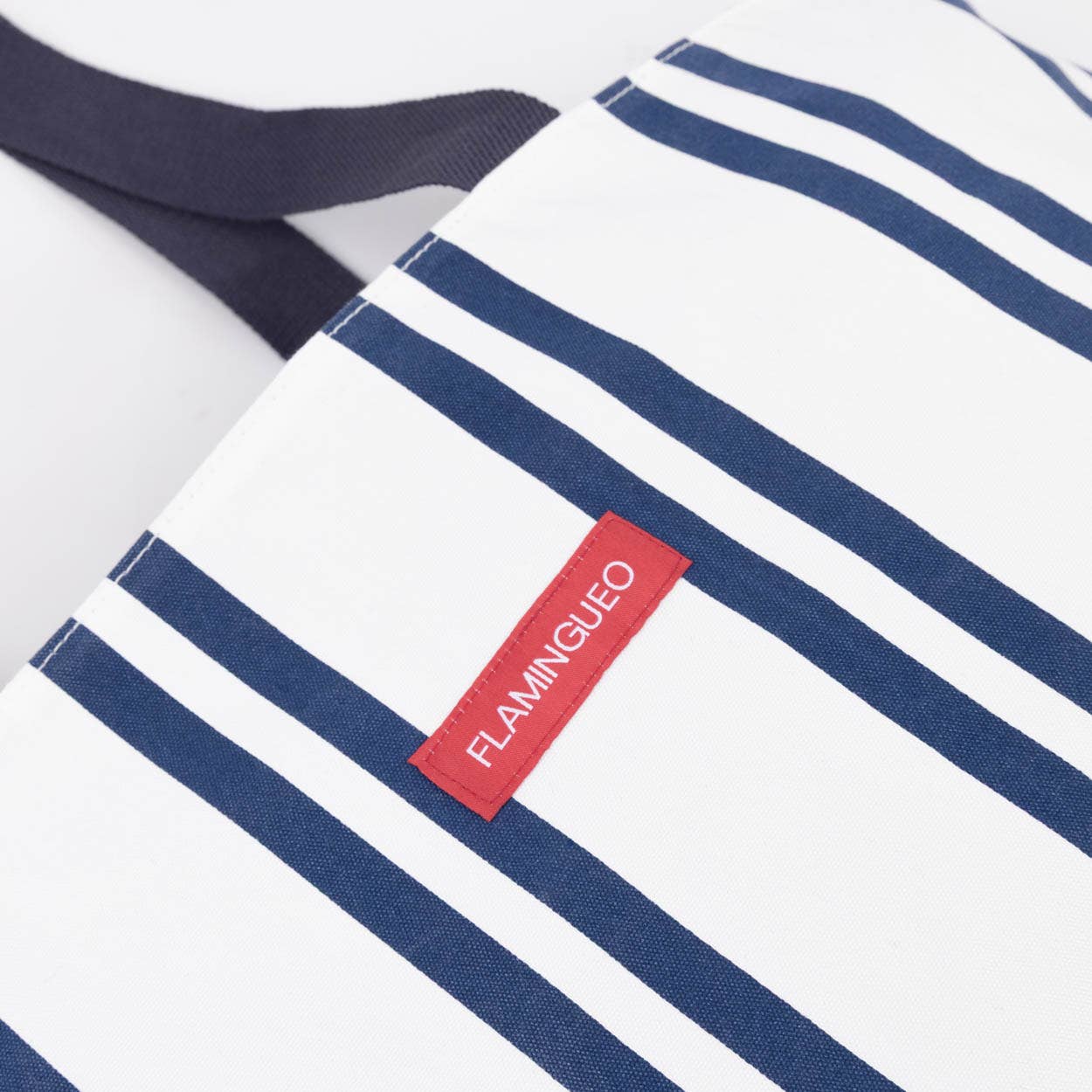 White & Blue Travel / Beach Bag With Interior Pocket