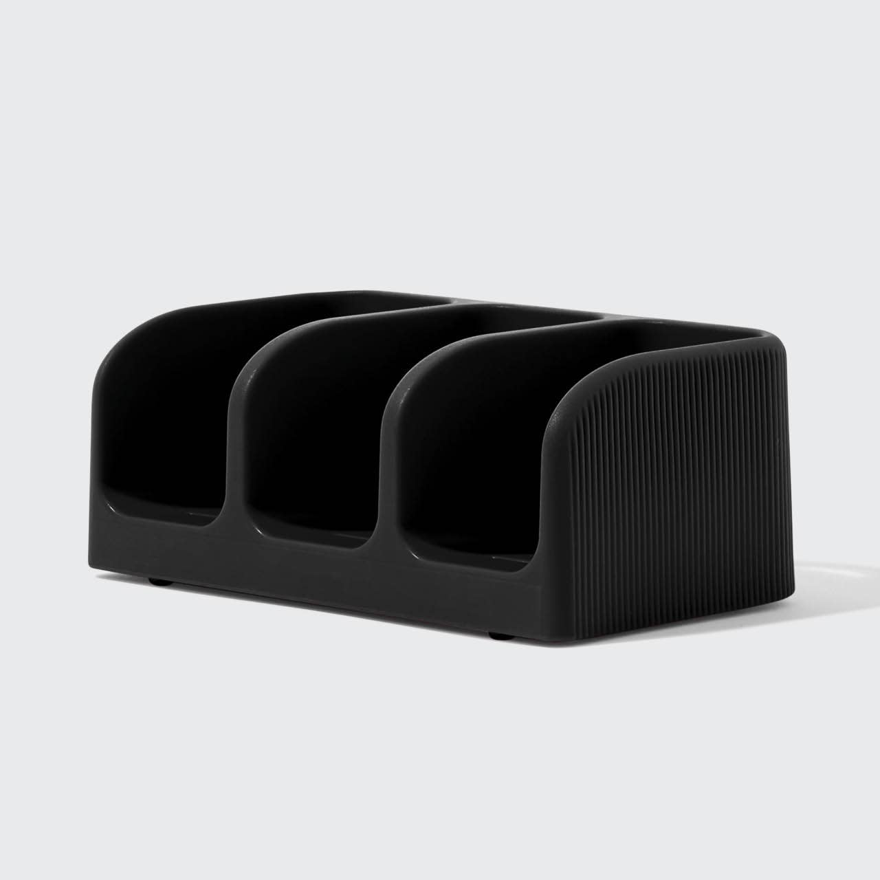 Black Self Draining Soap Dish