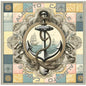 Small Anchor Cl‚o silk square