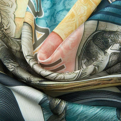 Small Anchor Cl‚o silk square