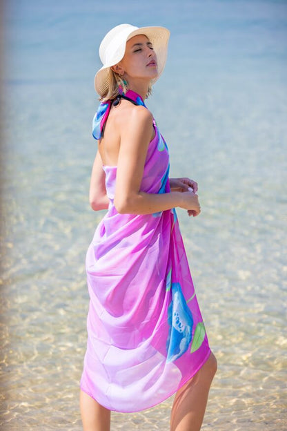 Nella Beach Pareo Fushia