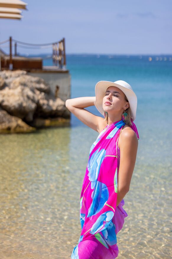 Nella Beach Pareo Fushia