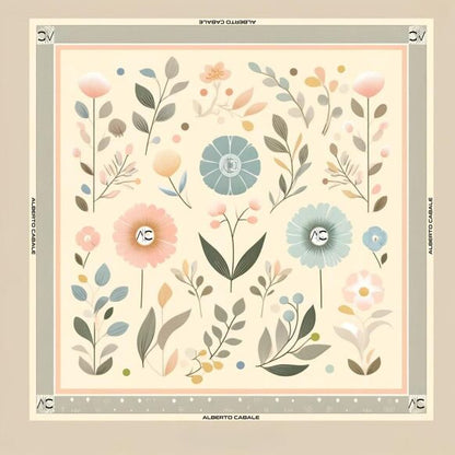 Large Nature Zo‚ silk square