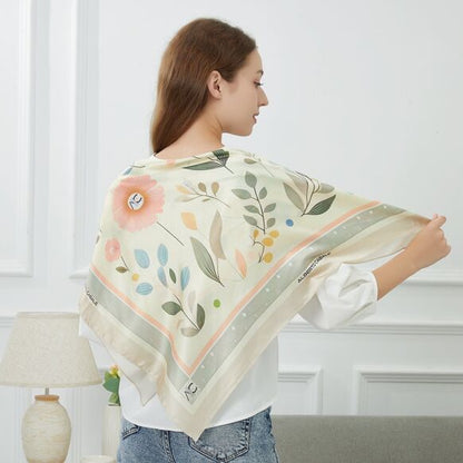 Large Nature Zo‚ silk square