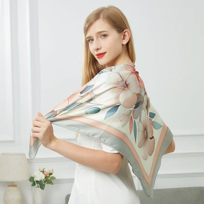 Grand Spring Flowers Silk Square