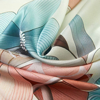 Grand Spring Flowers Silk Square