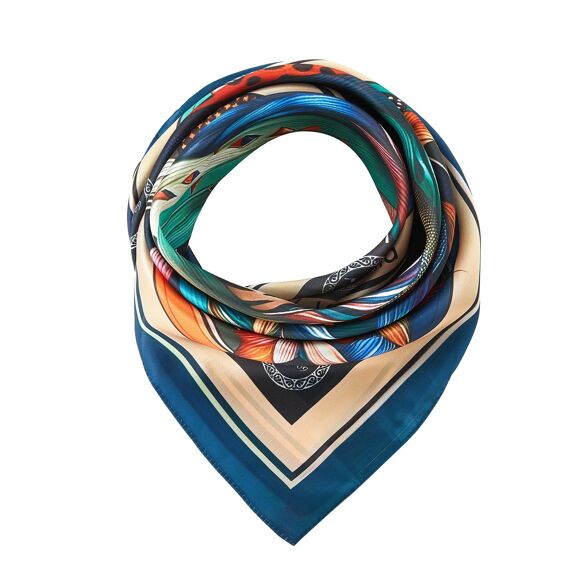 Leo Feather Silk Square