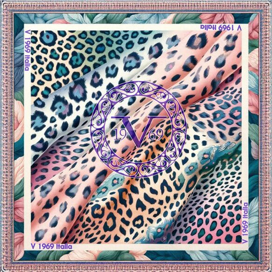 Rainbow Felines Silk Square