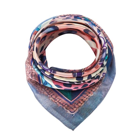 Rainbow Felines Silk Square