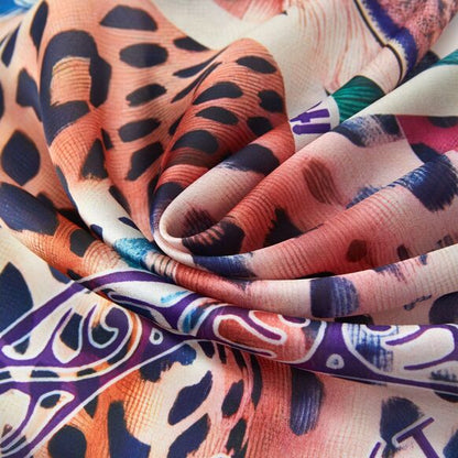 Rainbow Felines Silk Square