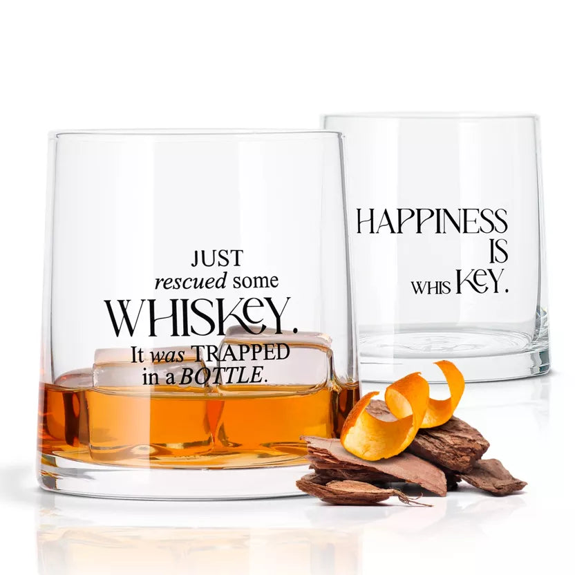 Whiskey Set Of Two Glasses