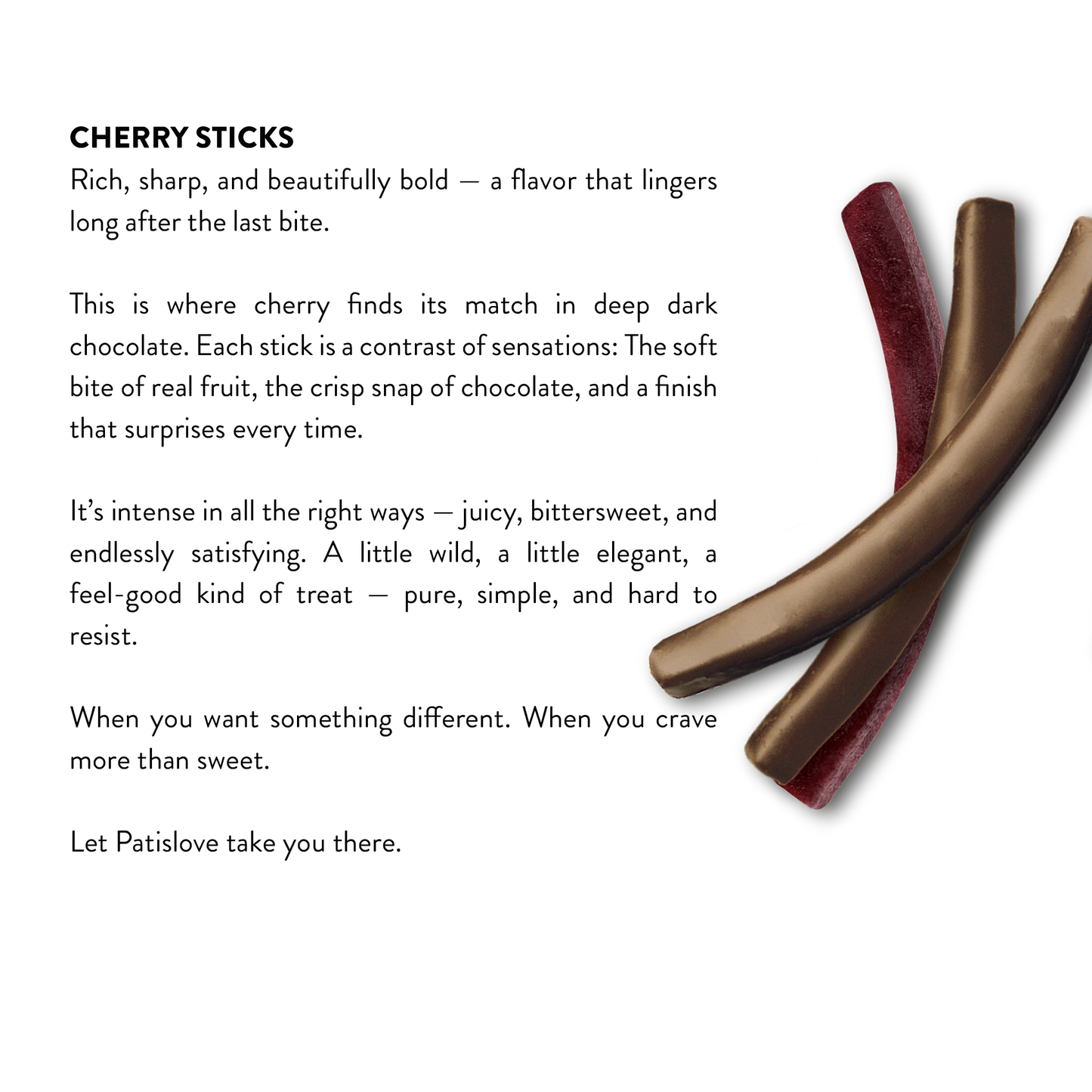Cherry Stick Dark Chocolate, 80G