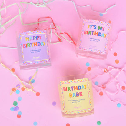 Birthday Cake Happy Birthday Sprinkle Candle