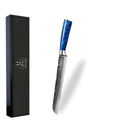 Set Of 10 Japanese Knife Chef Tanaka Ocean Blue