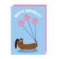 Happy Birthday Pompom Dog Card