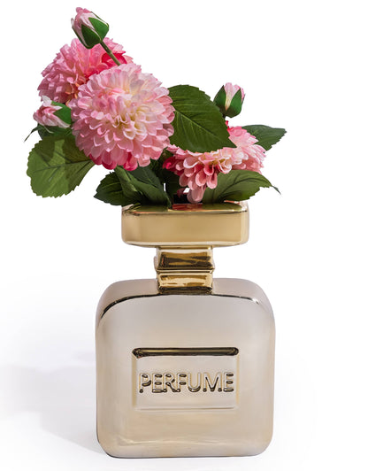 Electro Gold Perfume Bottle Vase